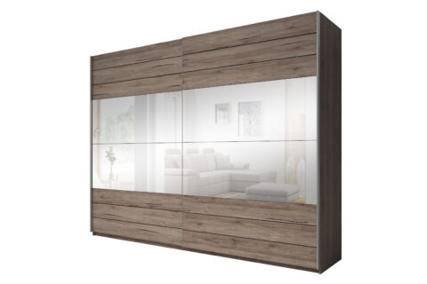 Szafa przesuwna GALAXY - Dąb Sanremo Ciemny