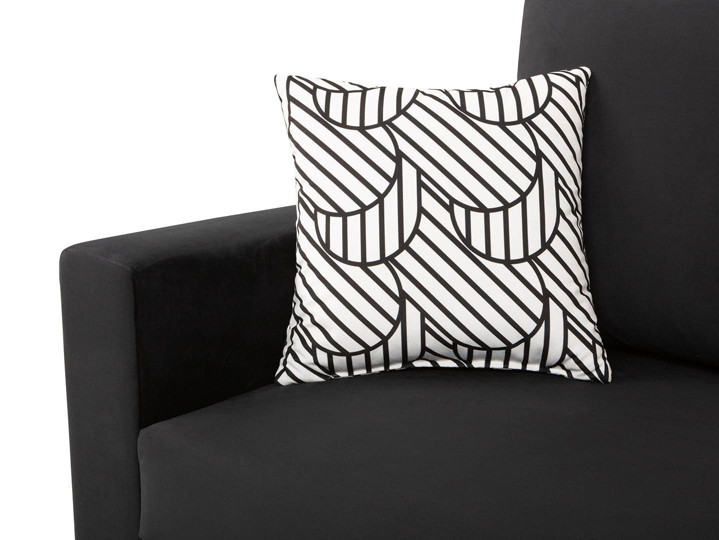 BRW - Narożnik Przemek IV - tk. Rain 30 Black Narożnik Przemek IV