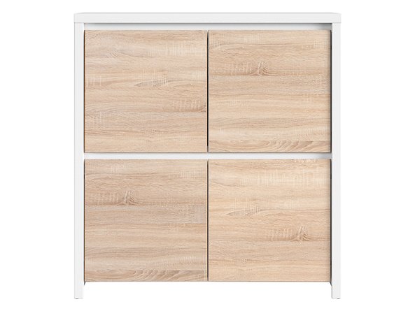 BRW - Szafka Kaspian - Biały / Dąb Sonoma Szafka Kaspian