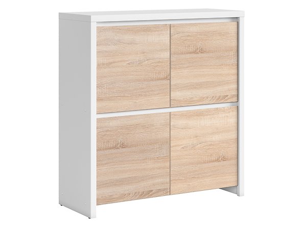 BRW - Szafka Kaspian - Biały / Dąb Sonoma Szafka Kaspian
