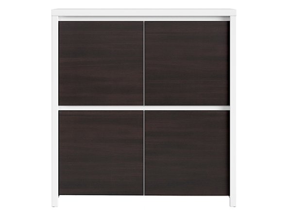 BRW - Szafka Kaspian - Biały / Wenge Szafka Kaspian