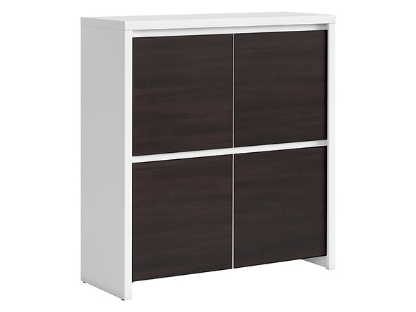 BRW - Szafka Kaspian - Biały / Wenge Szafka Kaspian