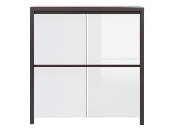 BRW - Szafka Kaspian - Wenge / Biały Szafka Kaspian