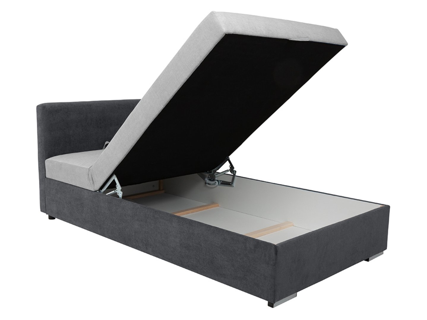 Tapczan Rico - Tkanina Matrix 17 Grey / Matrix 15 Silver Tapczan Rico