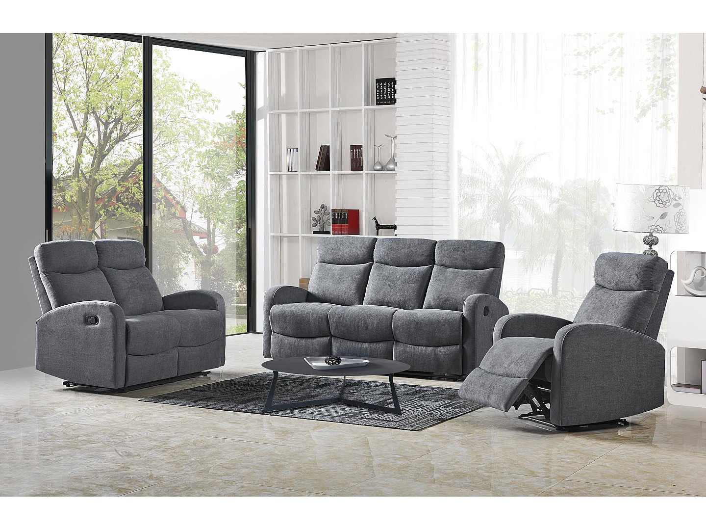 Sofa Oslo z funkcją relaksu, Fotel Oslo z funkcją relaksu,