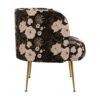 BRW - Fotel Cloe - Tkanina print Piwonie 05 ecru/black Fotel Cloe