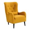BRW Fotel Tais - Tkanina Bluvel 68 yellow Fotel Tais