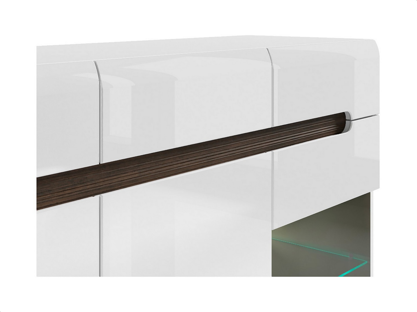 BRW - Komoda Azteca Trio - Biały Połysk Komoda Azteca Trio