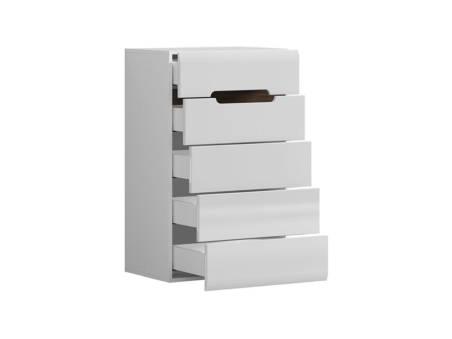 BRW - Komoda Azteca Trio - Biały Połysk Komoda Azteca Trio