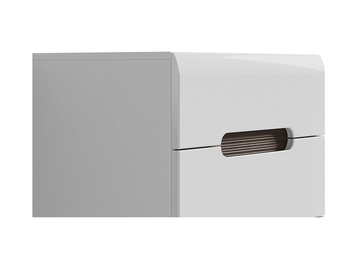 BRW - Komoda Azteca Trio - Biały Połysk Komoda Azteca Trio