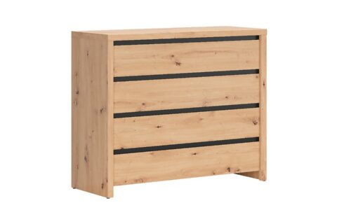 Komoda Larios - Dąb Artisan / Czarny
