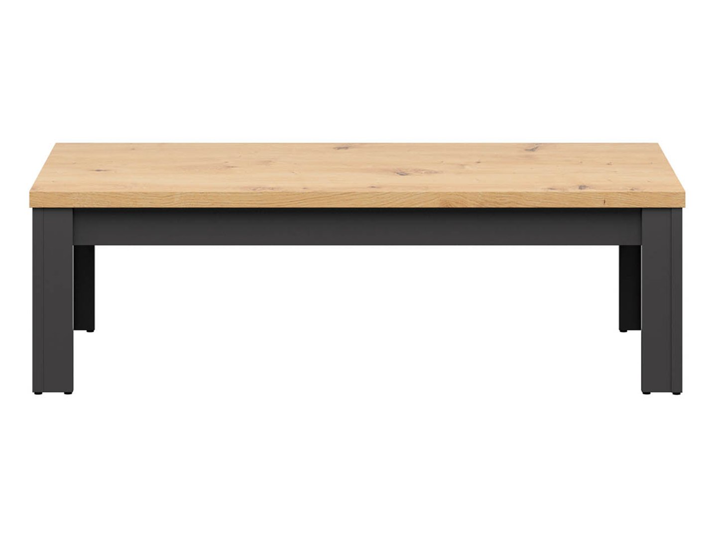 BRW - Ława Hesen - 130x65 - grafit dąb artisan (1) Ława Hesen
