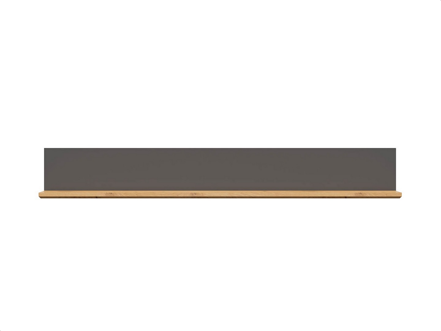 BRW - Półka Hesen - 175cm - grafit dąb artisan (1) Półka Hesen