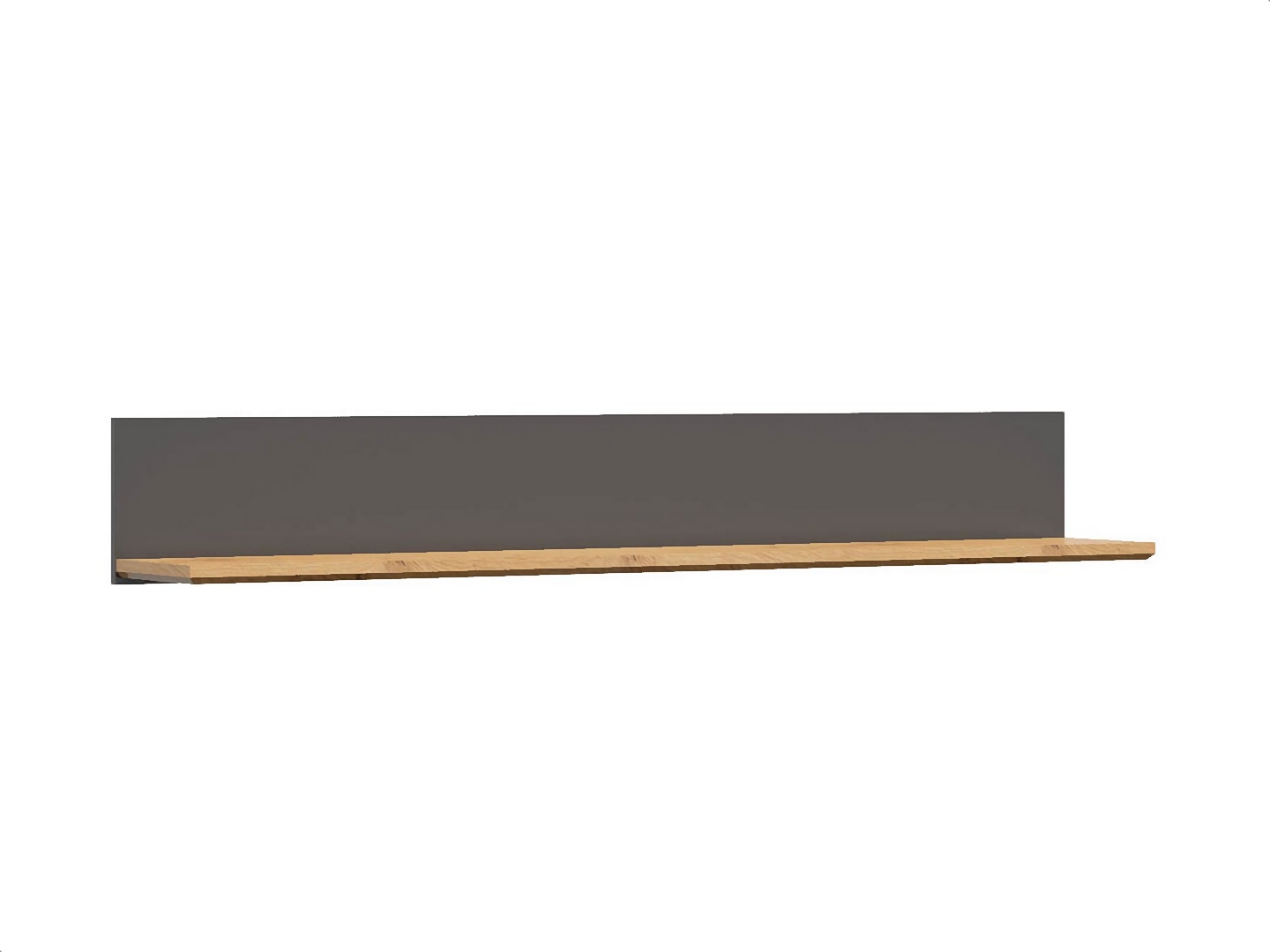 BRW - Półka Hesen - 175cm - grafit dąb artisan (2) Półka Hesen